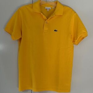 Lacoste Kids Yellow Polo Shirt
